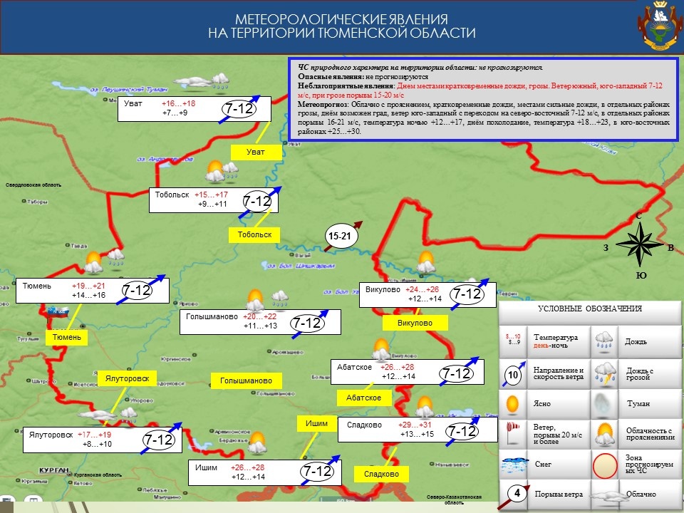 Метеопрогноз. Территория Тюменской области. Территория Юга Тюменской области. Оперативная обстановка на водных объектах на территории. Туризма на территории Юга Тюменской области.